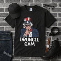 Druncle Sam Funny Uncle Sam Beer 4th Of July Party Drinking Tall T-Shirt
