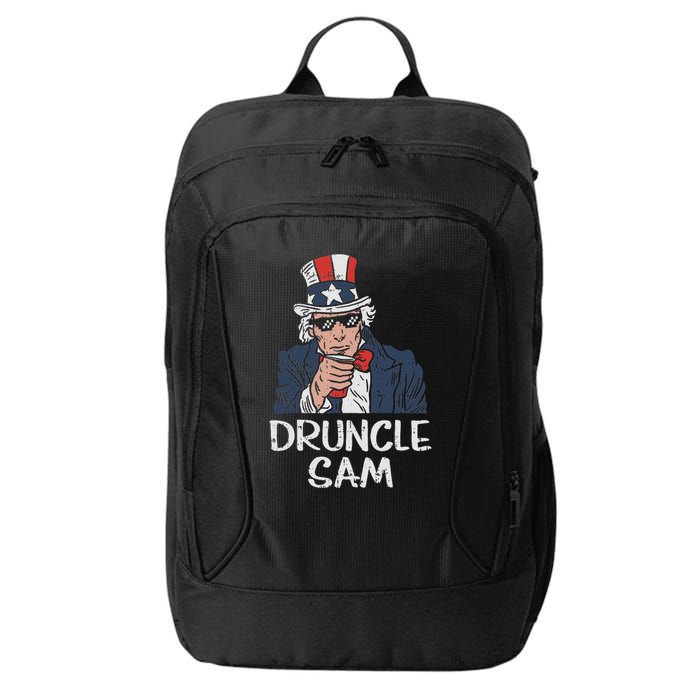 Druncle Sam Funny Uncle Sam Beer 4th Of July Party Drinking City Backpack