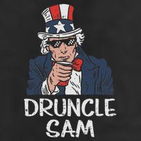 Druncle Sam Funny Uncle Sam Beer 4th Of July Party Drinking Adult Drive Performance Visor