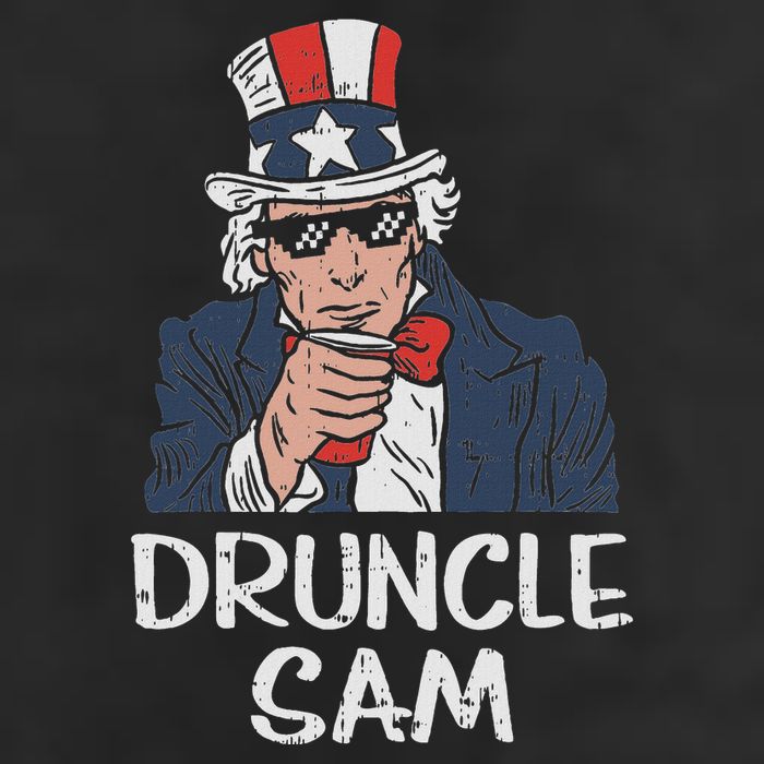 Druncle Sam Funny Uncle Sam Beer 4th Of July Party Drinking Adult Drive Performance Visor