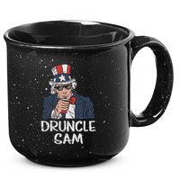 Druncle Sam Funny Uncle Sam Beer 4th Of July Party Drinking 15oz Campfire Ceramic Mug
