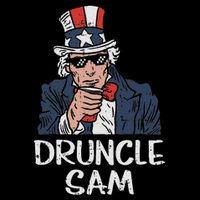 Druncle Sam Funny Uncle Sam Beer 4th Of July Party Drinking Cooling Performance Long Sleeve Crew