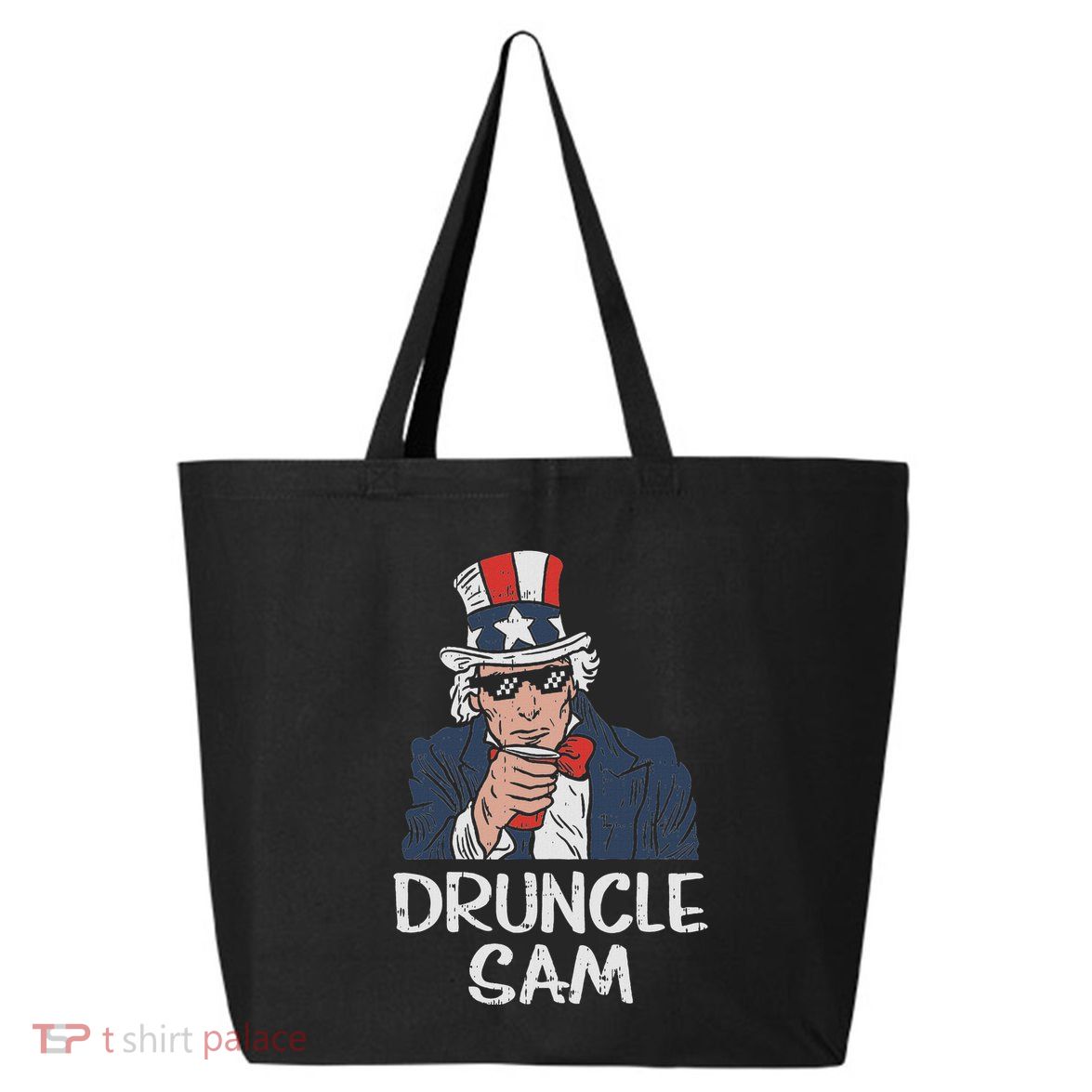 Druncle Sam Funny Uncle Sam Beer 4th Of July Party Drinking 25L Jumbo Tote