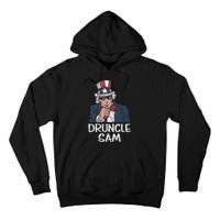 Druncle Sam Funny Uncle Sam Beer 4th Of July Party Drinking Tall Hoodie