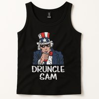 Druncle Sam Funny Uncle Sam Beer 4th Of July Party Drinking Tank Top