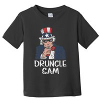 Druncle Sam Funny Uncle Sam Beer 4th Of July Party Drinking Toddler T-Shirt