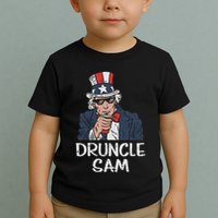 Druncle Sam Funny Uncle Sam Beer 4th Of July Party Drinking Toddler T-Shirt