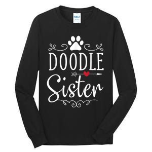 Doodle Sister Funny Doodle Lover Outfit Tall Long Sleeve T-Shirt