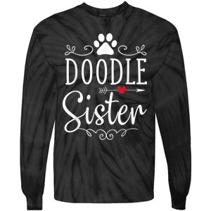 Doodle Sister Funny Doodle Lover Outfit Tie-Dye Long Sleeve Shirt