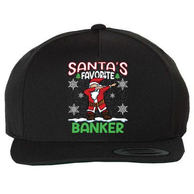 Dab SantaS Favorite Banker Christmas Santa Dabbing Cute Gift Wool Snapback Cap