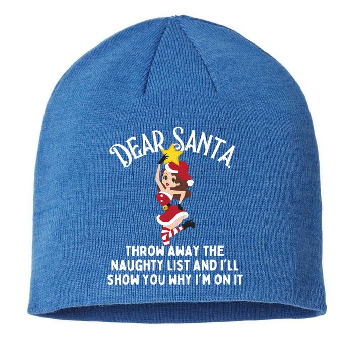 Dear Santa Forget The Naughty List S Funny Christmas Gift Sustainable Beanie