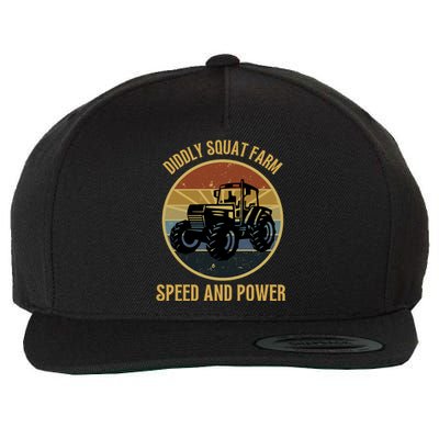 Diddly Squat Farm Speed And Power Tractor Vintage Wool Snapback Cap