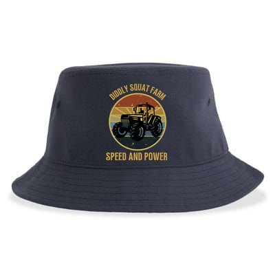 Diddly Squat Farm Speed And Power Tractor Vintage Sustainable Bucket Hat