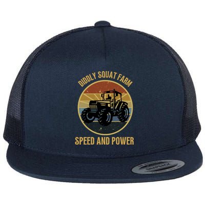 Diddly Squat Farm Speed And Power Tractor Vintage Flat Bill Trucker Hat