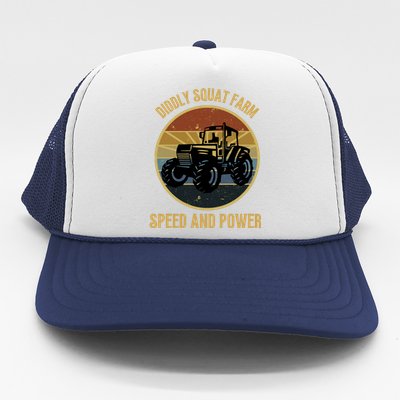 Diddly Squat Farm Speed And Power Tractor Vintage Trucker Hat