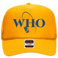 DrWho Sci Fi Show Fan High Crown Mesh Back Trucker Hat