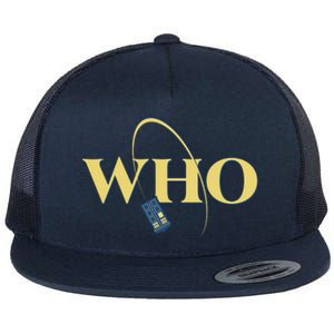 DrWho Sci Fi Show Fan Flat Bill Trucker Hat