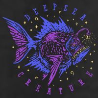 Deep Sea Fish Creature 7 Panel Mesh Trucker Snapback Hat