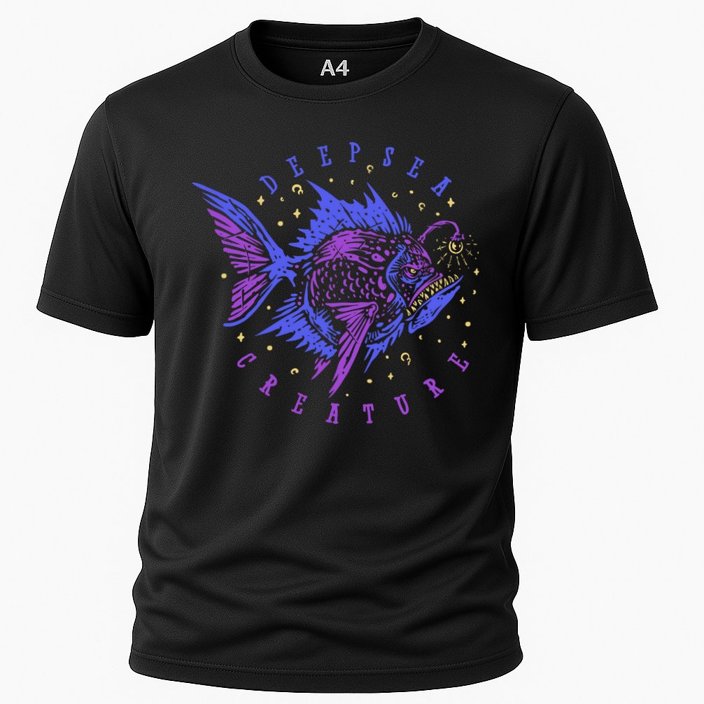 Deep Sea Fish Creature Cooling Performance Crew T-Shirt