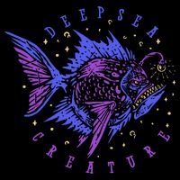 Deep Sea Fish Creature Drawstring Bag