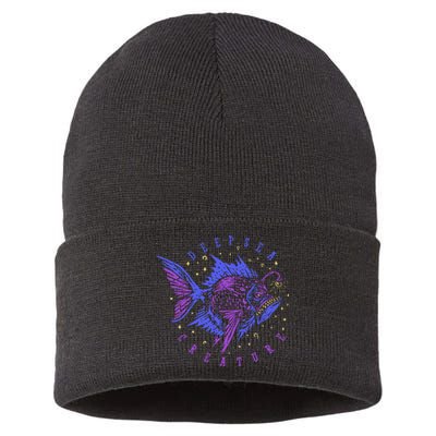 Deep Sea Fish Creature Sustainable Knit Beanie