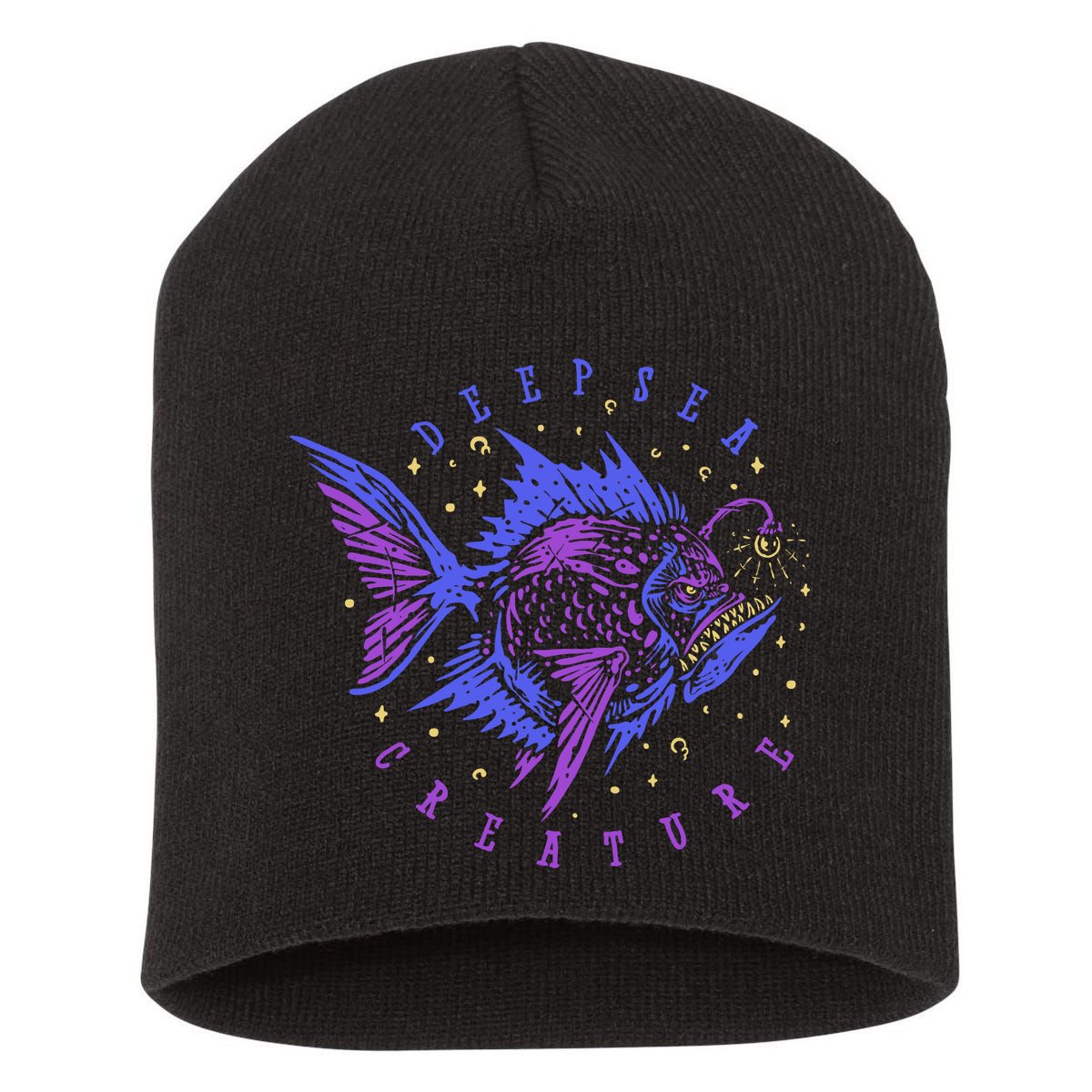 Deep Sea Fish Creature Short Acrylic Beanie