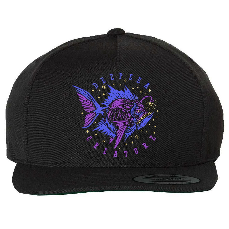 Deep Sea Fish Creature Wool Snapback Cap