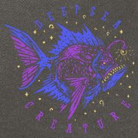 Deep Sea Fish Creature Cotton Canvas Backpack