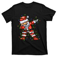 Dabbing Santa For Boy Girl Christmas Tree Lights T-Shirt