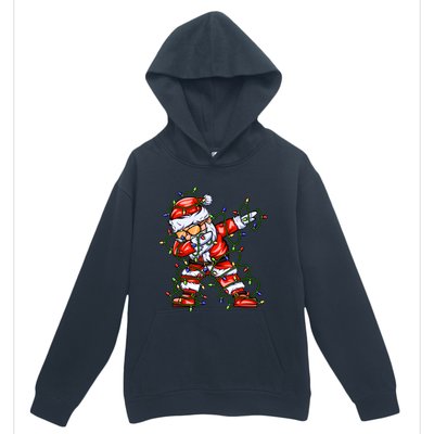 Dabbing Santa For Boy Girl Christmas Tree Lights Urban Pullover Hoodie