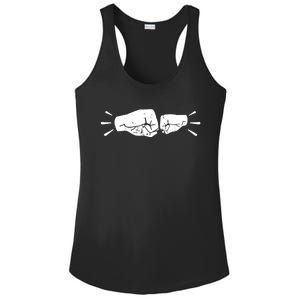 Dad Son Fist Friends For Life Gift Ladies PosiCharge Competitor Racerback Tank