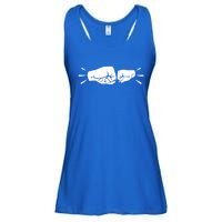 Dad Son Fist Friends For Life Gift Ladies Essential Flowy Tank