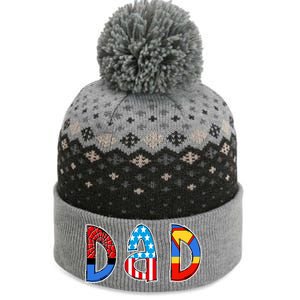 Dad Superhero Father's Day Gift The Baniff Cuffed Pom Beanie