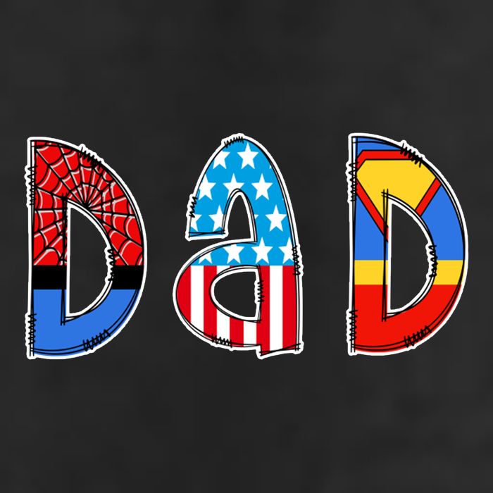Dad Superhero Father's Day Gift 7 Panel Mesh Trucker Snapback Hat