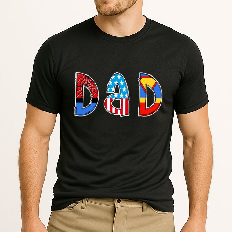 Dad Superhero Father's Day Gift Cooling Performance Crew T-Shirt