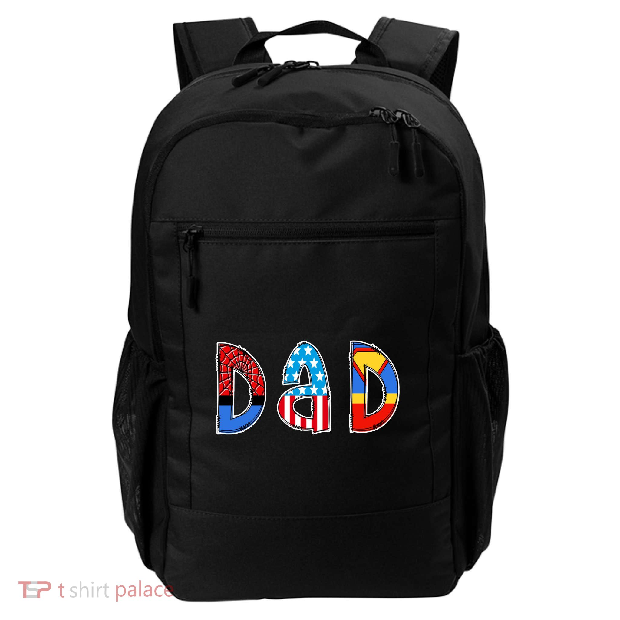 Dad Superhero Father's Day Gift Daily Commute Backpack