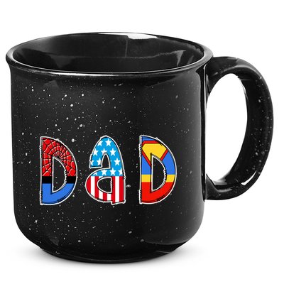 Dad Superhero Father's Day Gift 15oz Campfire Ceramic Mug