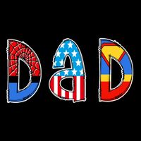 Dad Superhero Father's Day Gift Youth Performance Sprint T-Shirt