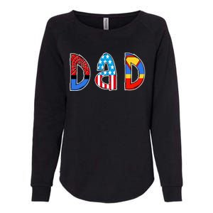 Dad Superhero Father's Day Gift Womens California Wash Sweatshirt