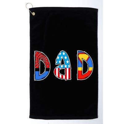 Dad Superhero Father's Day Gift Golf Towel