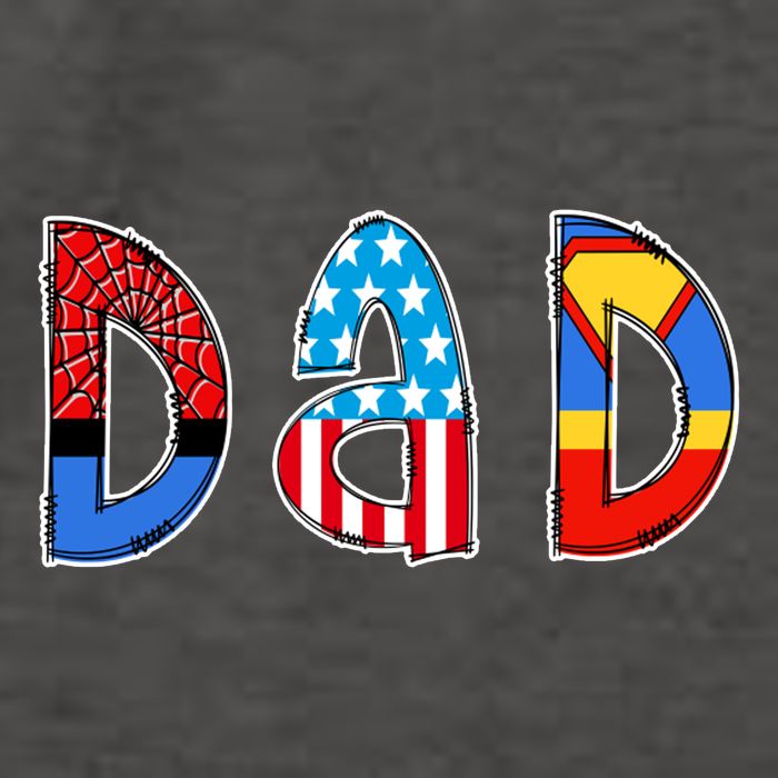 Dad Superhero Father's Day Gift Vector Backpack