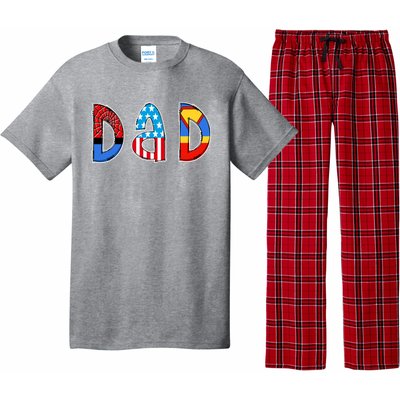 Dad Superhero Father's Day Gift Pajama Set