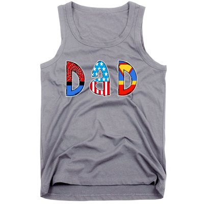 Dad Superhero Father's Day Gift Tank Top