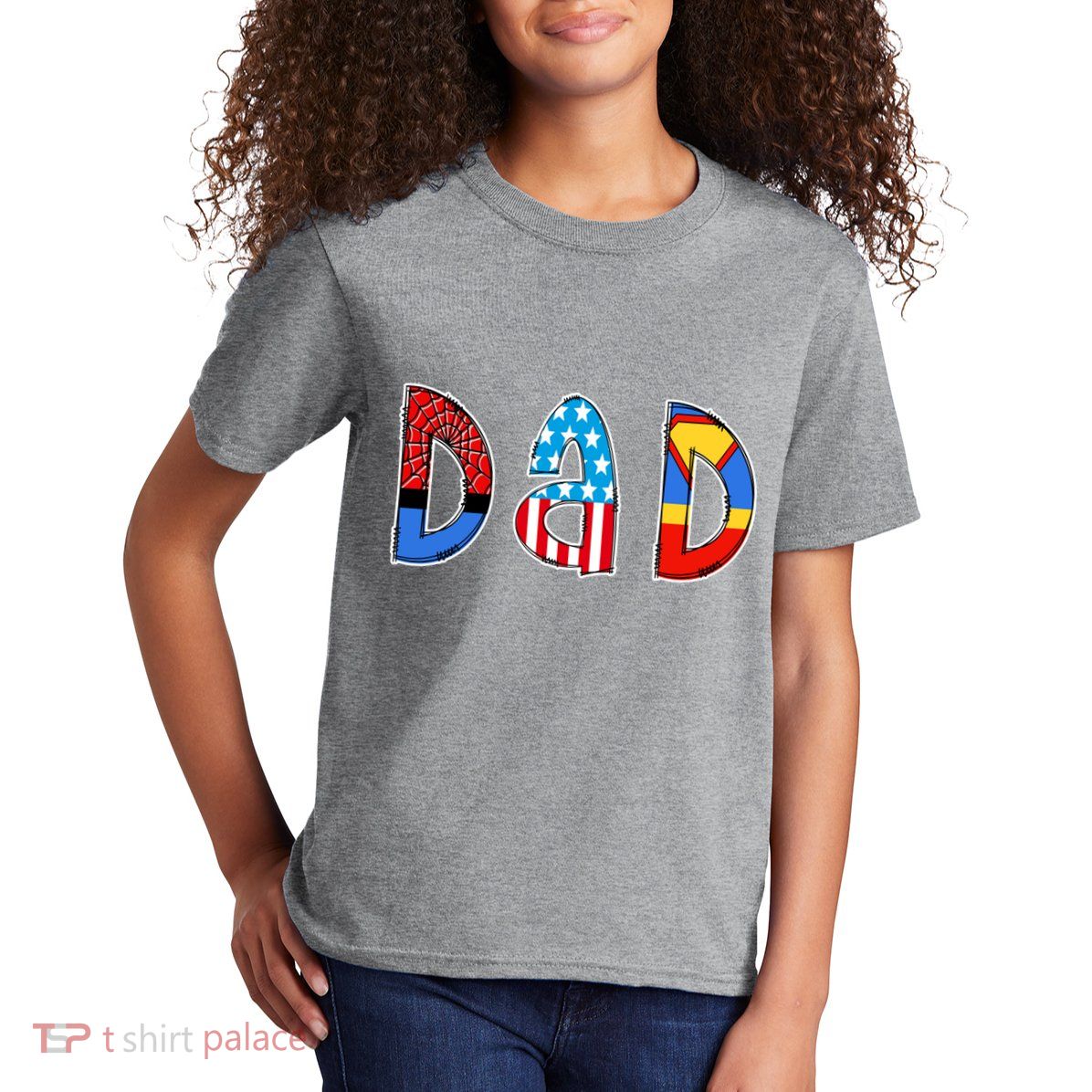 Dad Superhero Father's Day Gift Kids T-Shirt