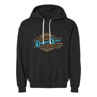 Dwarven Stout Funny Dwarf Beer Gamer Brewery Garment-Dyed Fleece Hoodie