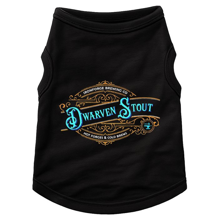 Dwarven Stout Funny Dwarf Beer Gamer Brewery Doggie Tank