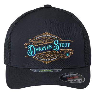 Dwarven Stout Funny Dwarf Beer Gamer Brewery Flexfit Unipanel Trucker Cap