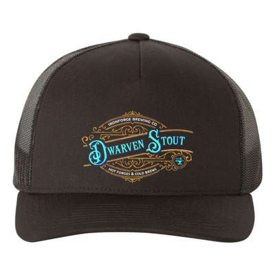 Dwarven Stout Funny Dwarf Beer Gamer Brewery Yupoong Adult 5-Panel Trucker Hat