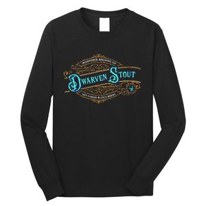 Dwarven Stout Funny Dwarf Beer Gamer Brewery Long Sleeve Shirt