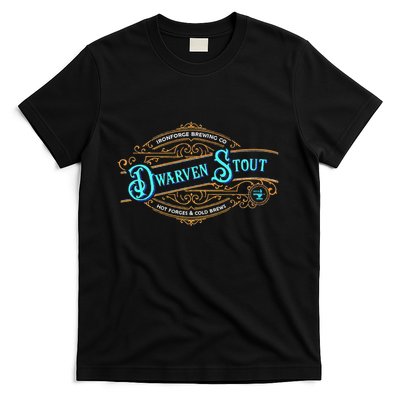Dwarven Stout Funny Dwarf Beer Gamer Brewery T-Shirt